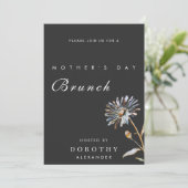 Waterverf Bloemend Moederdag Brunch Kaart (Staand voorkant)