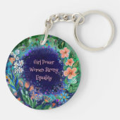 Waterverf Bloemendag Sleutelhanger (Achterkant)