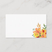 Waterverf bloemendatum ideeën \ Datum jar Informatiekaartje (Achterkant)