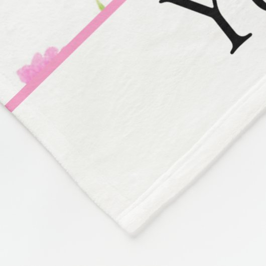  Waterverf Bloemendeken – Cadeau Fleece Deken (Hoek)