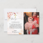 waterverf bloemendoop bedankje kaart (Voorkant)