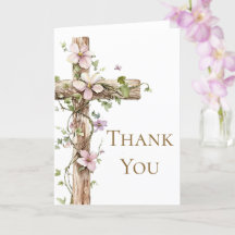 Waterverf Bloemendoop Heilig Kruis Dank u