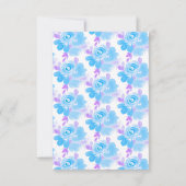Waterverf Bloemendoopkruis Blauw Kaart (Achterkant)