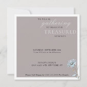 Waterverf Bloemenduif Viering van het leven Kaart (Achterkant)