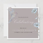 Waterverf Bloemenduif Viering van het leven Kaart (Voorkant)