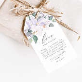 Waterverf bloemenelegante bruiloft dank u cadeaulabel