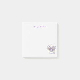 Waterverf Bloemenenvelop - Schattige Post-it® Notes