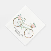 Waterverf bloemenfiets Boho Wedding Servet (Hoek)