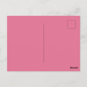 Waterverf Bloemenfiets L We zijn verhuisd Briefkaart (Achterkant)