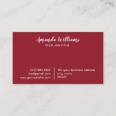 Waterverf Bloemengroen Vrouwelijk Visitekaartje (Achterkant)