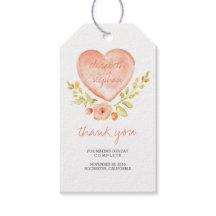 Waterverf Bloemenhart Romantische bruiloft