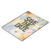 Waterverf Bloemenillustratie Huwelijk Notitieboek (Linkerzijde)