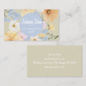 Waterverf Bloemenillustratie Visitekaartje (Voorkant / Achterkant)