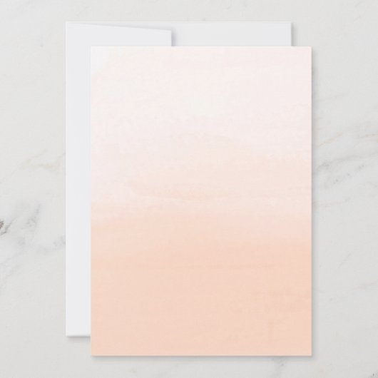 Waterverf Bloemenimpressie Trouwuitnodiging Kaart (Achterkant)