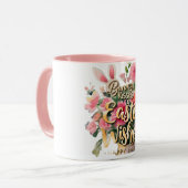 Waterverf Bloemenkaas Kusjes Paaswensen Mok (Voorkant links)