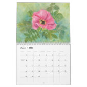 Waterverf bloemenkalender kalender (Mar 2026)