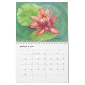 Waterverf bloemenkalender kalender (Feb 2027)