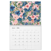 Waterverf Bloemenkalender Kalender (Mar 2026)