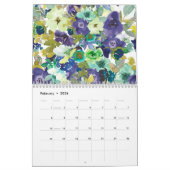 Waterverf Bloemenkalender Kalender (Feb 2026)