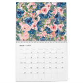 Waterverf Bloemenkalender Kalender (Mar 2027)