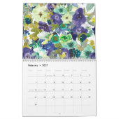 Waterverf Bloemenkalender Kalender (Feb 2027)