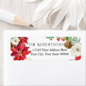 Waterverf Bloemenkerst | Retouradres Etiket (Insitu)