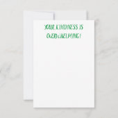 Waterverf Bloemenkunst Bedankkaart (Achterkant)