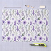 Waterverf Bloemenlavendel Paarse Botanische Tissuepapier (Craft)