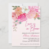 Waterverf Bloemenliefde is in Bloom Vrijgezellenfe Kaart (Voorkant)