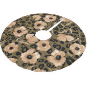 Waterverf bloemenluipaard: eindeloos patroon kerstboom rok (Gekanteld)