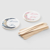 waterverf bloemenmaan Geslacht onthullen baby show Handwaaier (Niet-gemonteerd)