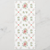 Waterverf Bloemenmenu's Menu (Achterkant)