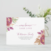 Waterverf bloemenmodern elegant bewegen aankondiging (Staand voorkant)