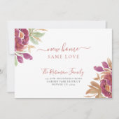 Waterverf bloemenmodern elegant bewegen aankondiging (Voorkant)