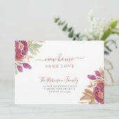 Waterverf bloemenmodern elegant bewegen aankondiging (Staand voorkant)