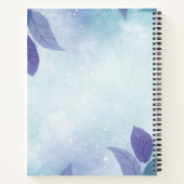 Waterverf Bloemenmonogram schetsboek Notitieboek (Achterkant)