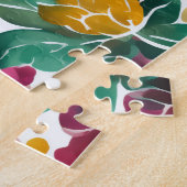 Waterverf bloemenmotief  bloemen legpuzzel (Zijkant)