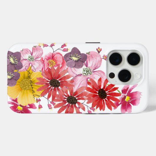 Waterverf bloemenmotief iPhone 6 Case-Mate iPhone Case (Achterkant (horizontaal))