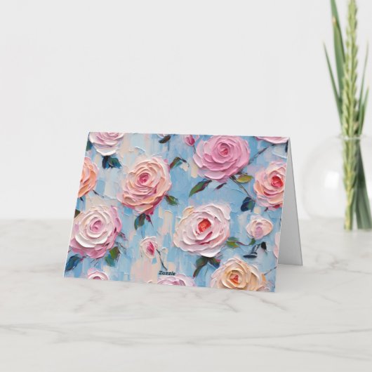  Waterverf Bloemennota Kaart (Achterkant)