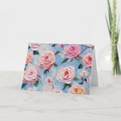  Waterverf Bloemennota Kaart (Voorkant)