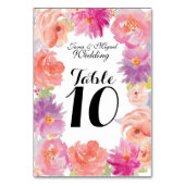 Waterverf bloemenontwerp kaart (Voorkant)