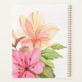 Waterverf bloemenpastel vrouwelijk elegant bedrijf planner (Achterkant)