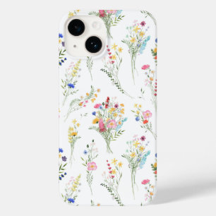 Waterverf Bloemenpatroon van Wilde Bloemen Case-Mate iPhone 14 Hoesje