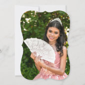 Waterverf Bloemenpioenen Tulpen Citroen Quinceañer Kaart (Achterkant)