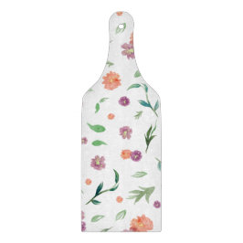 Waterverf Bloemenplank - Cadeau voor Foodie Couple Snijplank