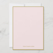 Waterverf bloemenrand Foto Save the Date (Achterkant)