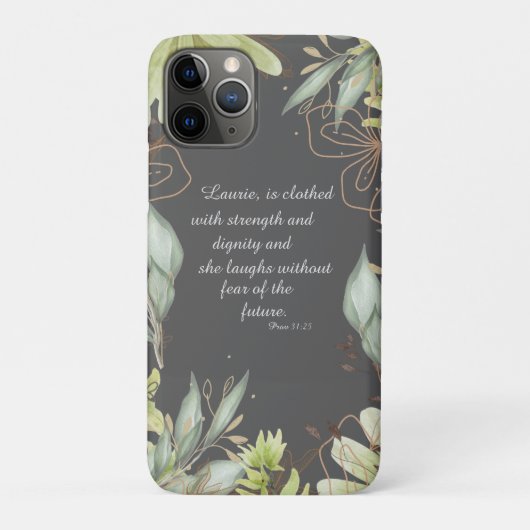 Waterverf bloemenschrift, Case-Mate iPhone case (Achterkant)