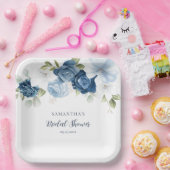 Waterverf Bloemenschrift Modern Vrijgezellenfeest Papieren Bordje (Feest)