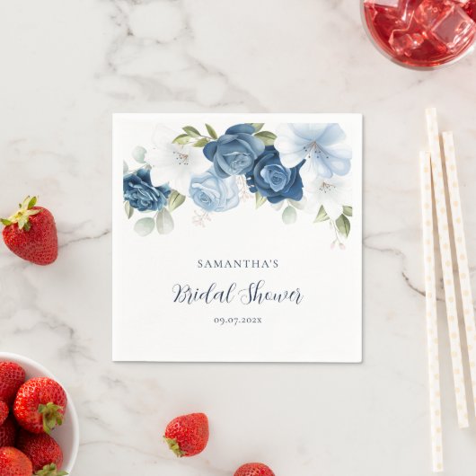 Waterverf Bloemenschrift Modern Vrijgezellenfeest Servet (Insitu)