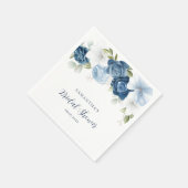 Waterverf Bloemenschrift Modern Vrijgezellenfeest Servet (Hoek)